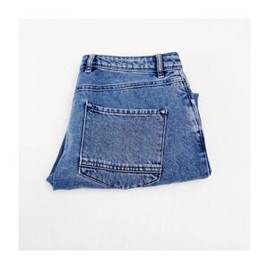 Asos Denim Striped Cuff Accent Cropped Denim Jeans 28 x30